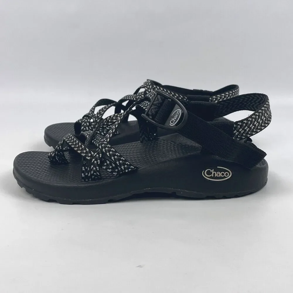 Chaco Women's Size 6W Classic Boost Black Double Strap Sandals J106266W